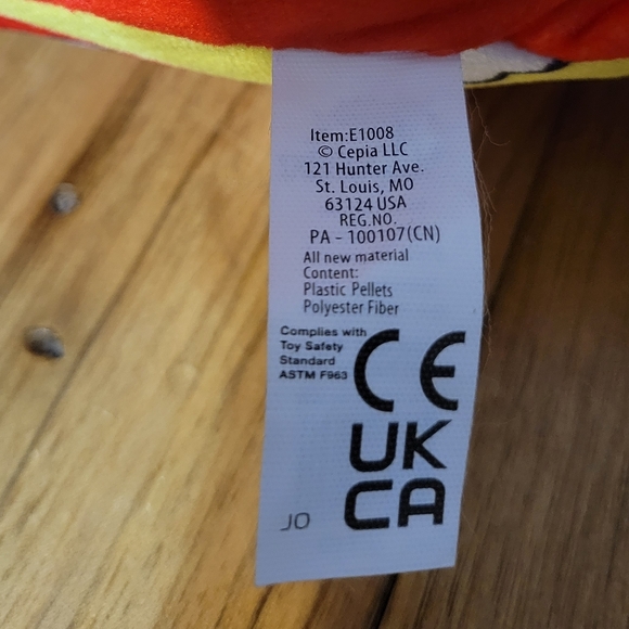 Pop Art Soft 16" Mammoth Cornelius popcorn elephant plush - Picture 5 of 8